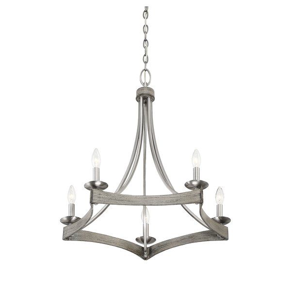 Unger 5 Light Candle Style Chandelier Within Berger 5 Light Candle Style Chandeliers (View 6 of 20)