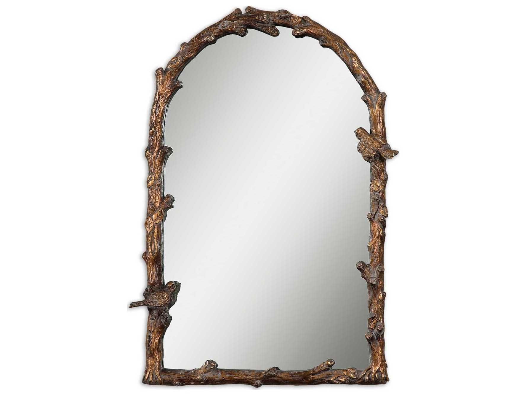 Uttermost Paza 26 X 37 Antique Gold Arch Wall Mirror With Regard To Gold Arch Wall Mirrors (View 8 of 20)