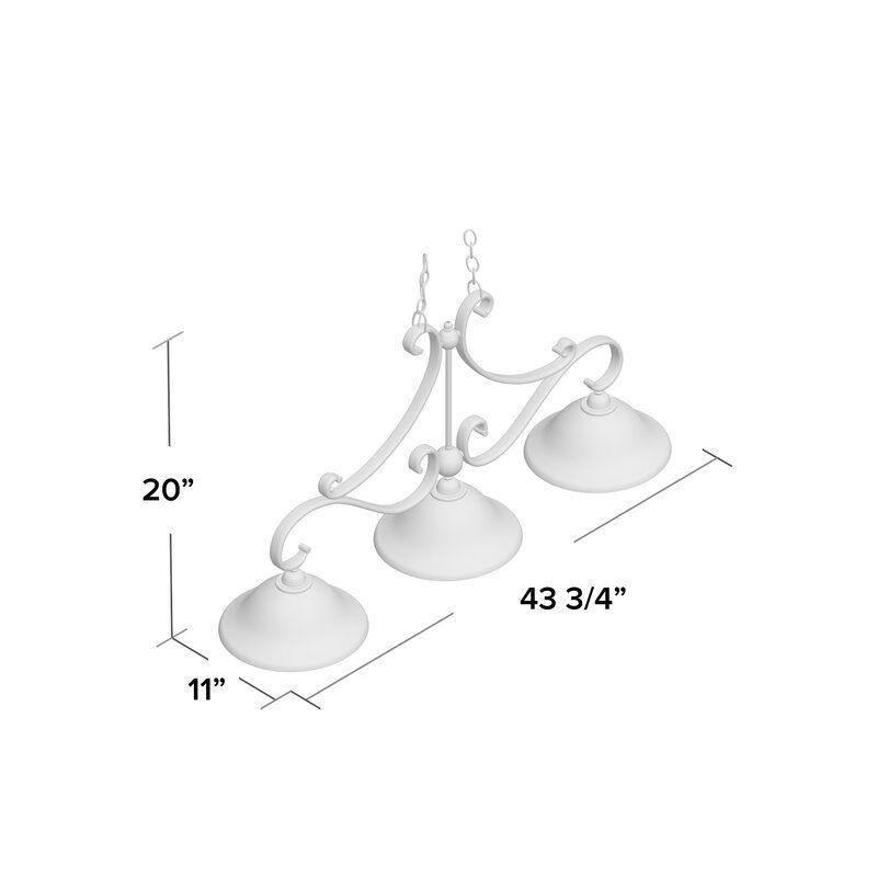 Van Horne 3 Light Kitchen Island Linear Pendant In Van Horne 3 Light Single Teardrop Pendants (View 17 of 25)