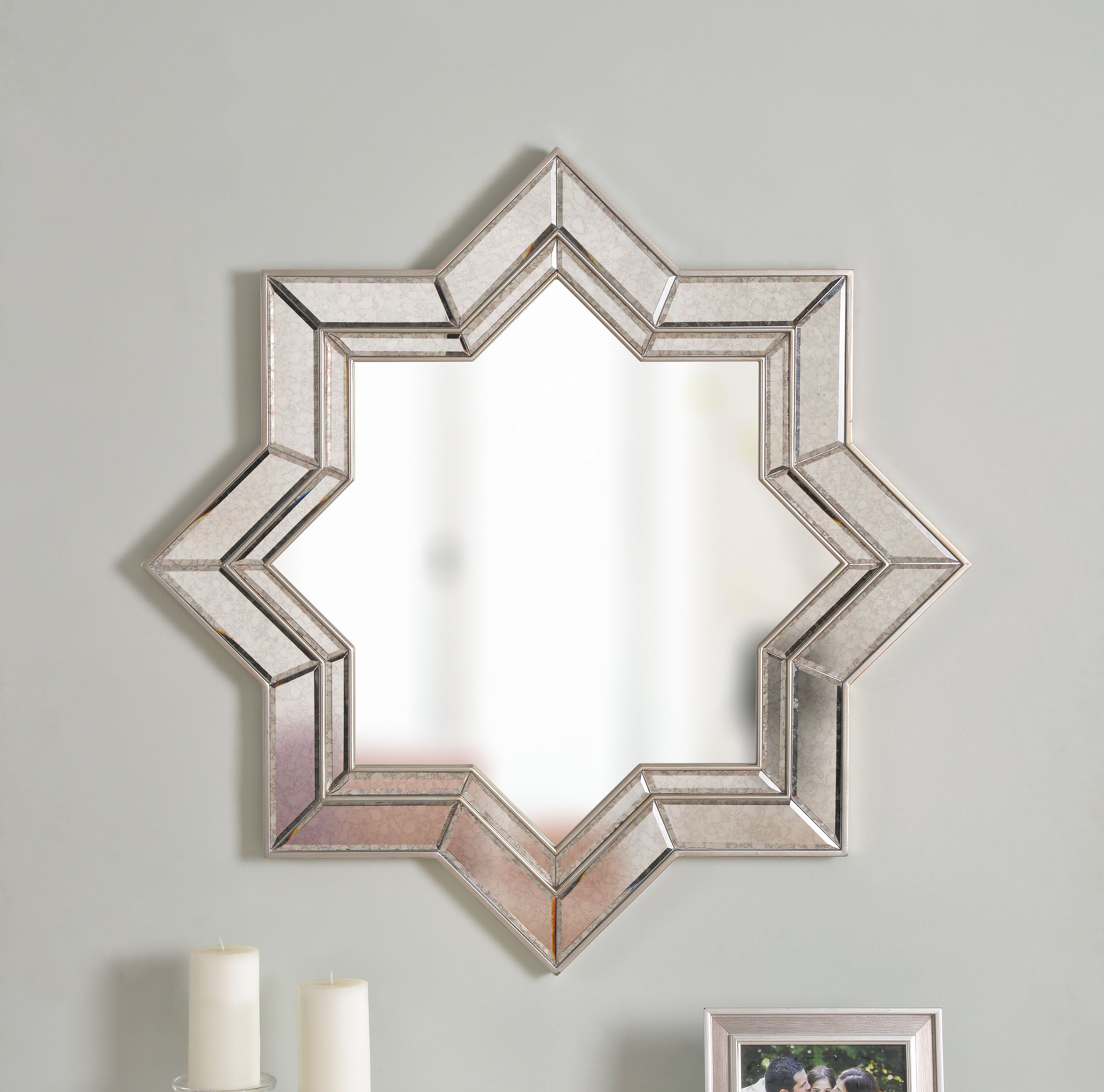 Vess Accent Mirror Pertaining To Gia Hexagon Accent Mirrors (View 8 of 20)