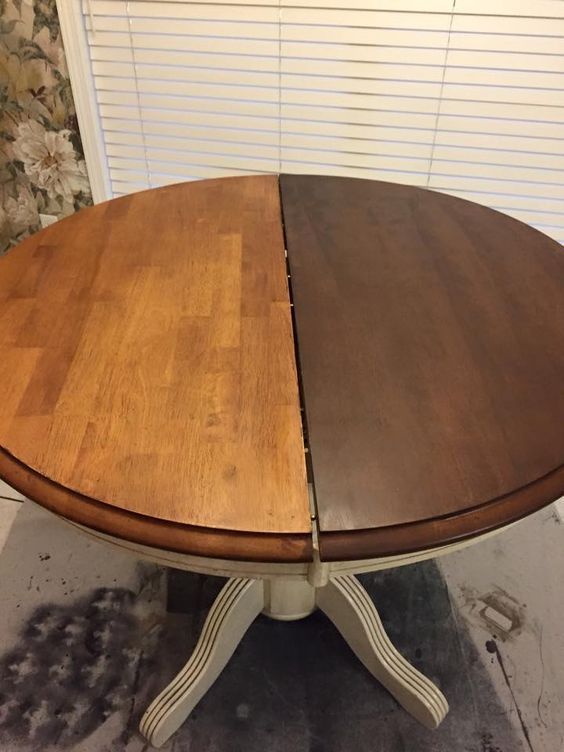 Want To Darken Your Dated Golden Oak Table But Don't Want To Inside Handmade Whitewashed Stripped Wood Tables (View 13 of 25)