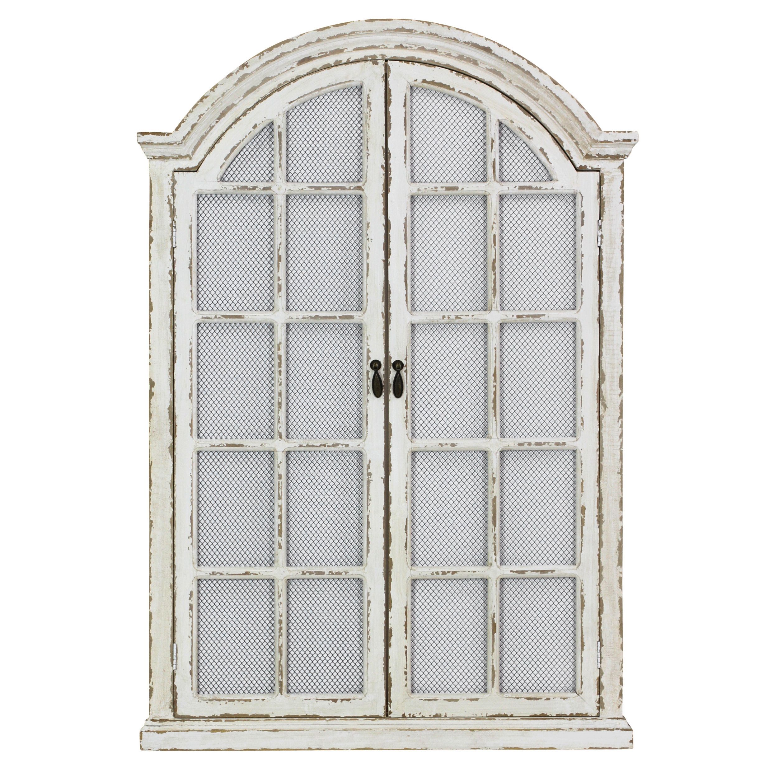Window Cream Wood Wall Mirror With Regard To Window Cream Wood Wall Mirrors (View 1 of 20)