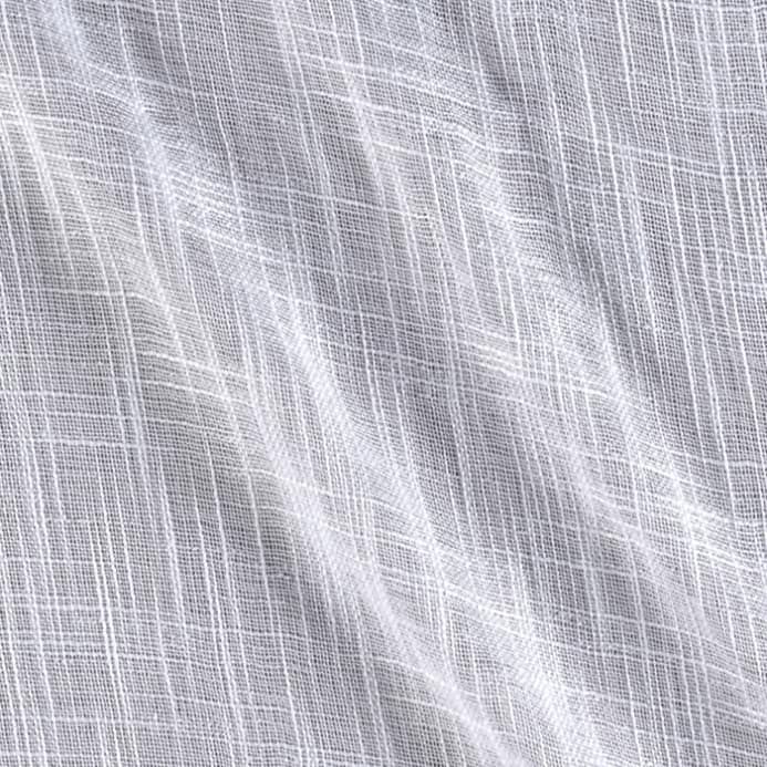 110" Faux Linen Sheer White Fabric Regarding Heavy Faux Linen Single Curtain Panels (View 18 of 25)