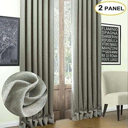 2 Panel Blackout Curtains – Oscequilt With Regard To Superior Solid Insulated Thermal Blackout Grommet Curtain Panel Pairs (View 21 of 25)
