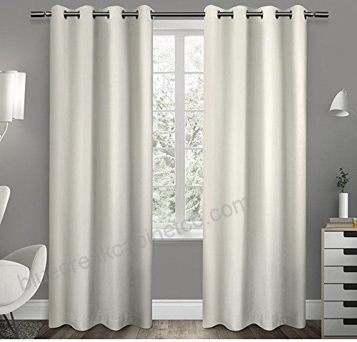 2Pc 96 Girls Vanilla Solid Color Blackout Curtains Panel Regarding Solid Thermal Insulated Blackout Curtain Panel Pairs (View 15 of 25)