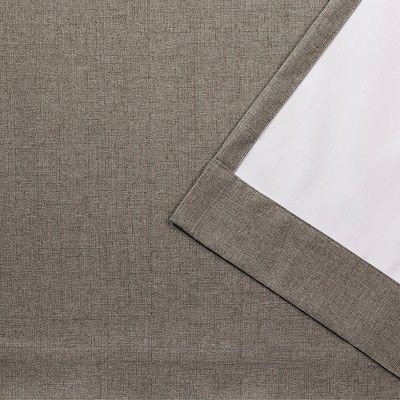 52"x63" London Thermal Textured Linen Grommet Top Blackout Regarding Thermal Textured Linen Grommet Top Curtain Panel Pairs (View 12 of 24)