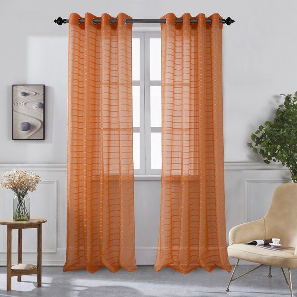 96 Inch Long Curtains | Wayfair Throughout Luxury Collection Cranston Sheer Curtain Panel Pairs (View 5 of 25)