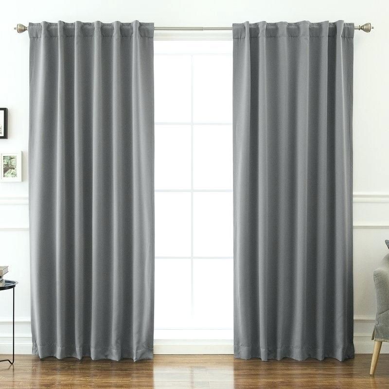 Adorable Curtain Panels Lined With Grommets Door Panel With Superior Solid Insulated Thermal Blackout Grommet Curtain Panel Pairs (View 12 of 25)