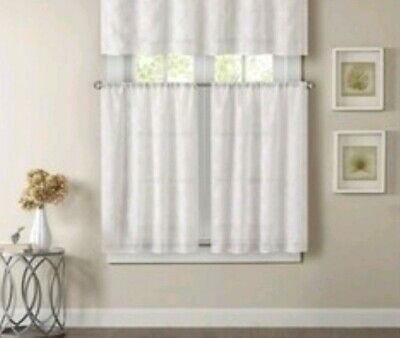 Alison Floral Lace Sheer Rod Pocket Valance Curtain Panel 58 Pertaining To Alison Rod Pocket Lace Window Curtain Panels (View 5 of 25)