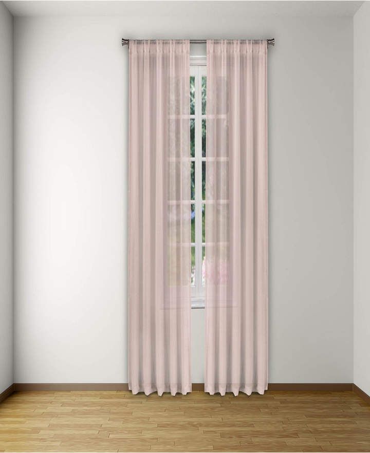Alison Pole Top Pair Panel 52" X 96" With Alison Rod Pocket Lace Window Curtain Panels (View 14 of 25)