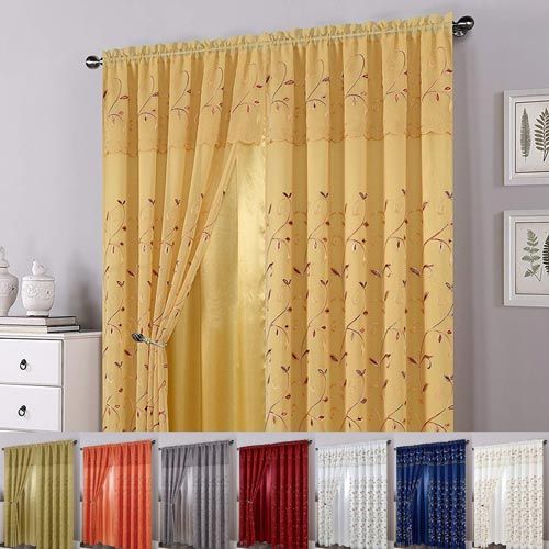 Alphabet Deal | Luxury Curtain/window Panel Set With Attache| Price : $ (View 14 of 25)