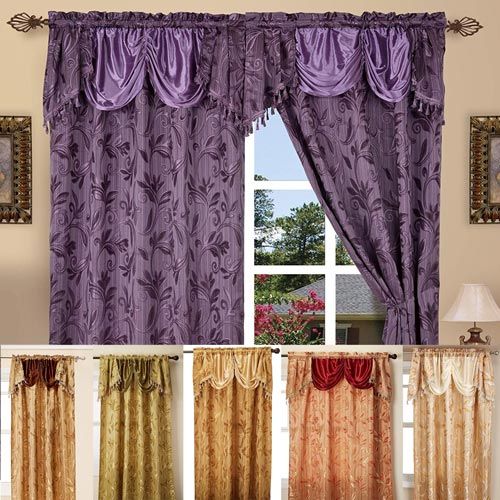 Alphabet Deal | Luxury Curtain/window Panel Set With Pertaining To Elegant Comfort Luxury Penelopie Jacquard Window Curtain Panel Pairs (View 9 of 25)