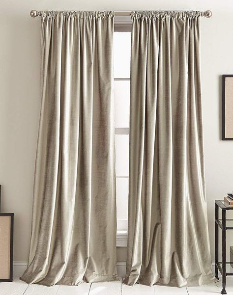 Amazon: Dkny Modern Knotted Velvet Room Darkening Lined With Regard To Knotted Tab Top Window Curtain Panel Pairs (View 5 of 25)