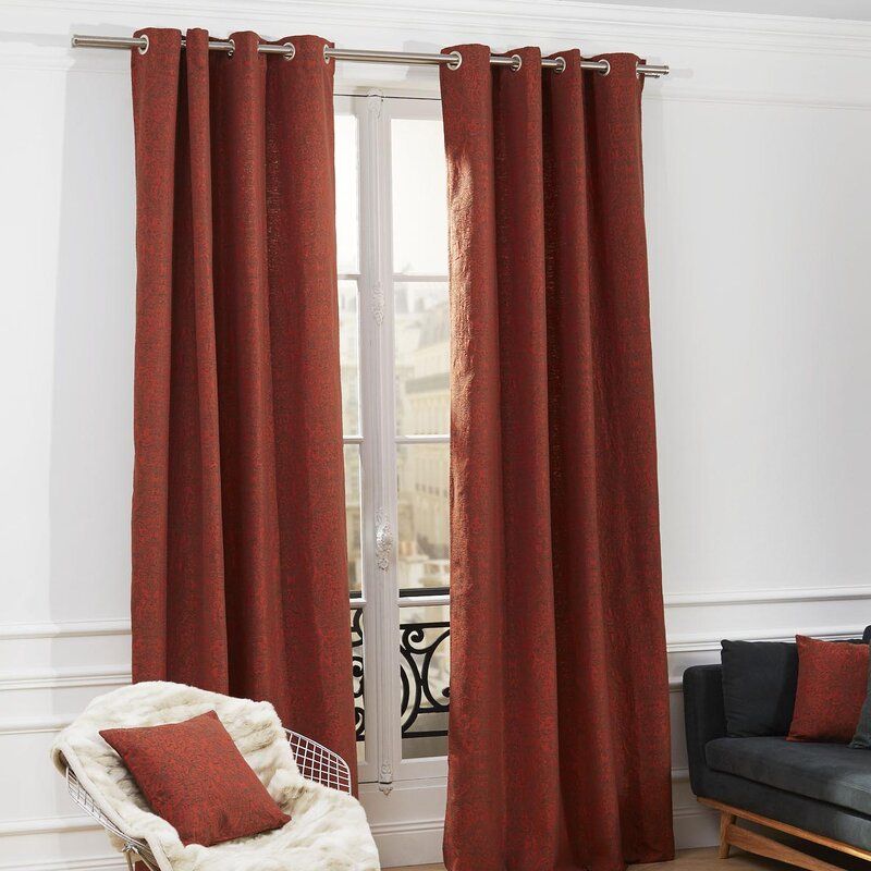 Anita Abstract Blackout Single Curtain Panel With Grommets Pertaining To Abstract Blackout Curtain Panel Pairs (View 5 of 25)