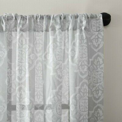 Archaeo 100% Cotton Twist Tab Curtain 52"x84" White 1 Panel Intended For Archaeo Washed Cotton Twist Tab Single Curtain Panels (View 21 of 25)