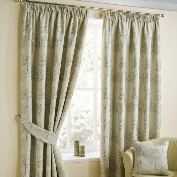 Arden Natural Pencil Pleat Curtains Regarding Solid Cotton Pleated Curtains (View 18 of 25)