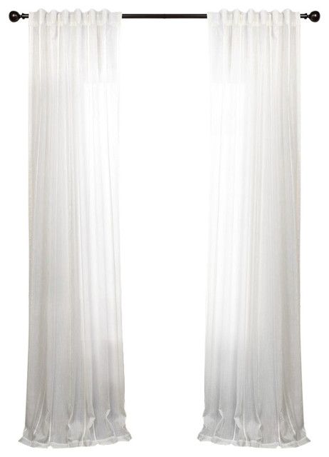 Aruba White Striped Linen Sheer Curtain Single Panel With Regard To Montpellier Striped Linen Sheer Curtains (View 3 of 25)