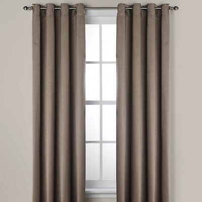 Ashton 95" Lined Grommet Top Room Darkening Window Curtain Panel In Smoke  80995491496 | Ebay With Lined Grommet Curtain Panels (View 22 of 25)