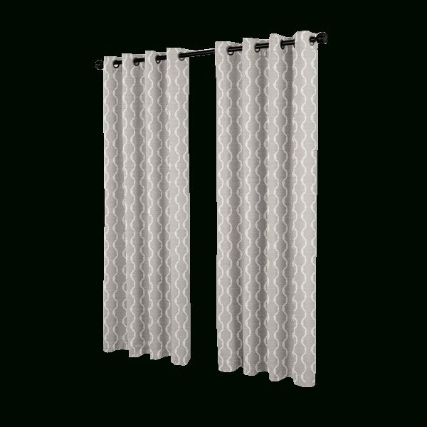 Ati Home Baroque Jacquard Grommet Top Curtain Panel Pair | Dove Grey, 108" Intended For Baroque Linen Grommet Top Curtain Panel Pairs (View 19 of 25)