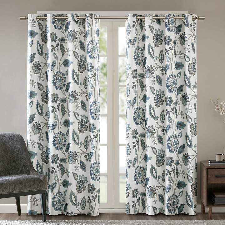 Ati Home Kochi Linen Blend Window Grommet Top Curtain Panel Intended For Primebeau Geometric Pattern Blackout Curtain Pairs (View 20 of 25)