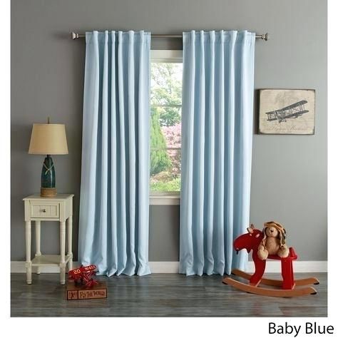 Aurora Home Insulated Thermal Blackout 84 Inch Curtain Panel In Solid Insulated Thermal Blackout Curtain Panel Pairs (View 22 of 25)