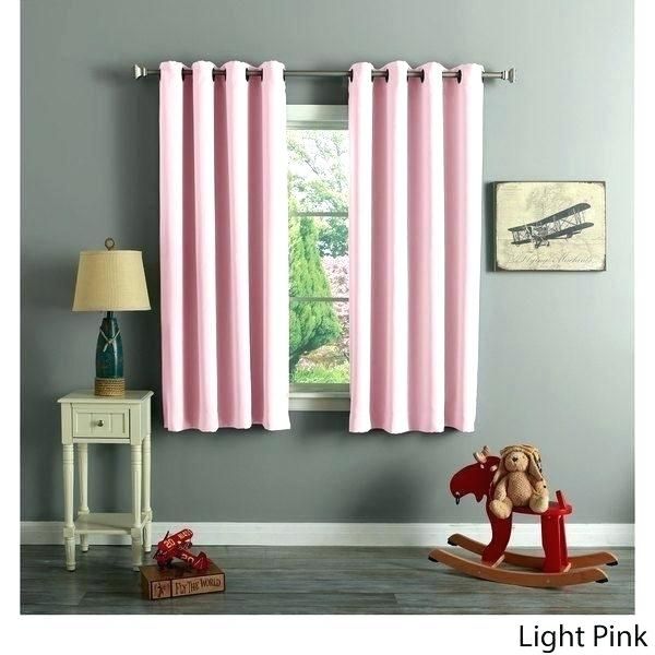 Aurora Home Insulated Thermal Blackout 84 Inch Curtain Panel Inside Solid Insulated Thermal Blackout Long Length Curtain Panel Pairs (View 12 of 25)
