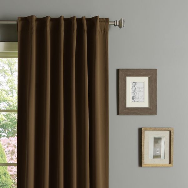 Aurora Home Solid Insulated Thermal 63 Inch Blackout Curtain Within Solid Insulated Thermal Blackout Curtain Panel Pairs (View 5 of 25)