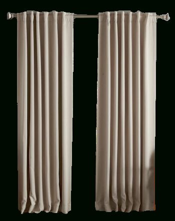 Aurora Home Solid Insulated Thermal Blackout Curtain Panel Pair | Biscuit  120" Regarding Thermal Insulated Blackout Curtain Panel Pairs (View 3 of 25)