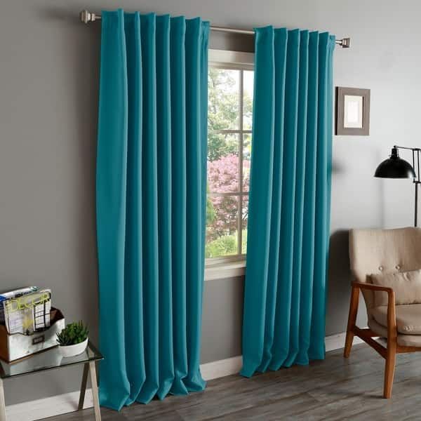 Aurora Home Solid Insulated Thermal Blackout Curtain Panel With Regard To Solid Insulated Thermal Blackout Curtain Panel Pairs (View 11 of 25)