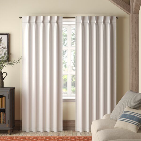 Back Tab Curtains | Wayfair For Elegant Comfort Luxury Penelopie Jacquard Window Curtain Panel Pairs (View 15 of 25)