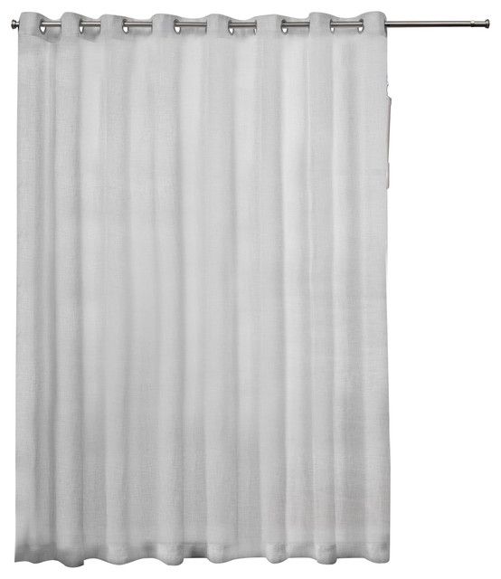Belgian Patio Sheer Grommet Top Single Curtain Panel, 108X84, White Regarding Patio Grommet Top Single Curtain Panels (View 1 of 25)