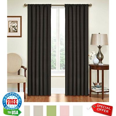 Blackout Curtains Thermal Curtain Single Panel 42" X 84" Thermaback Single  Panel With Regard To Thermaback Blackout Window Curtains (View 10 of 25)