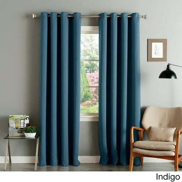 Blue Grommet Curtains – Unitedseas Inside Thermal Woven Blackout Grommet Top Curtain Panel Pairs (View 23 of 25)
