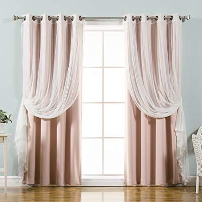 Buy Best Home Fashion Mix & Match Tulle Sheer Lace Throughout Mix &amp; Match Blackout Tulle Lace Bronze Grommet Curtain Panel Sets (View 21 of 25)