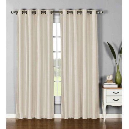 Buy Jane Faux Silk Grommet Curtain Panels At Walmart Regarding Copper Grove Fulgence Faux Silk Grommet Top Panel Curtains (View 14 of 25)