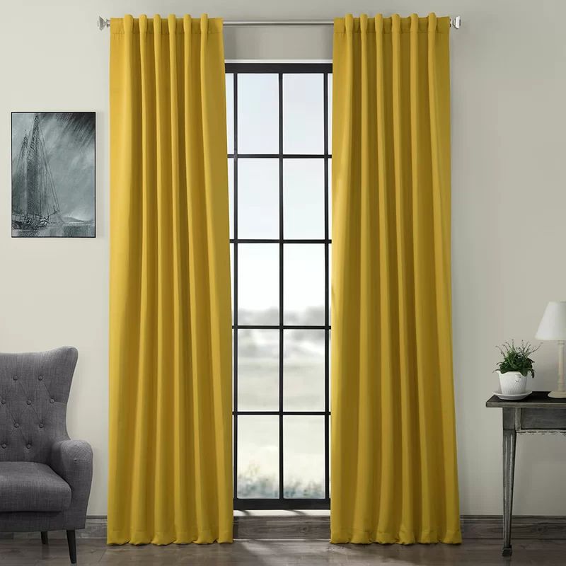 Cairo Solid Room Darkening Thermal Rod Pocket Curtain Panels With Thermal Rod Pocket Blackout Curtain Panel Pairs (View 11 of 25)