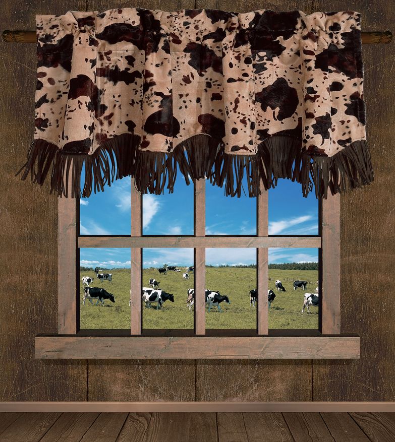 Caldwell Cowhide Valance Inside Caldwell Curtain Panel Pairs (View 24 of 25)
