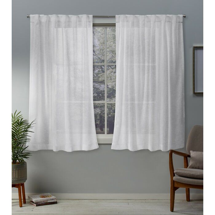 Callanan Solid Sheer Pinch Pleat Panel Pair Throughout Elegant Comfort Window Sheer Curtain Panel Pairs (View 20 of 25)