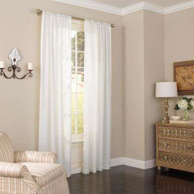 Chelsea Uv Light Filtering Sheer Window Curtain Panel In White – 52 In. W X  95 In (View 12 of 25)