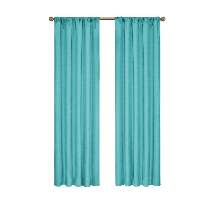Columbia Solid Blackout Thermal Rod Pocket Single Curtain Panel Regarding Emily Sheer Voile Solid Single Patio Door Curtain Panels (View 23 of 25)