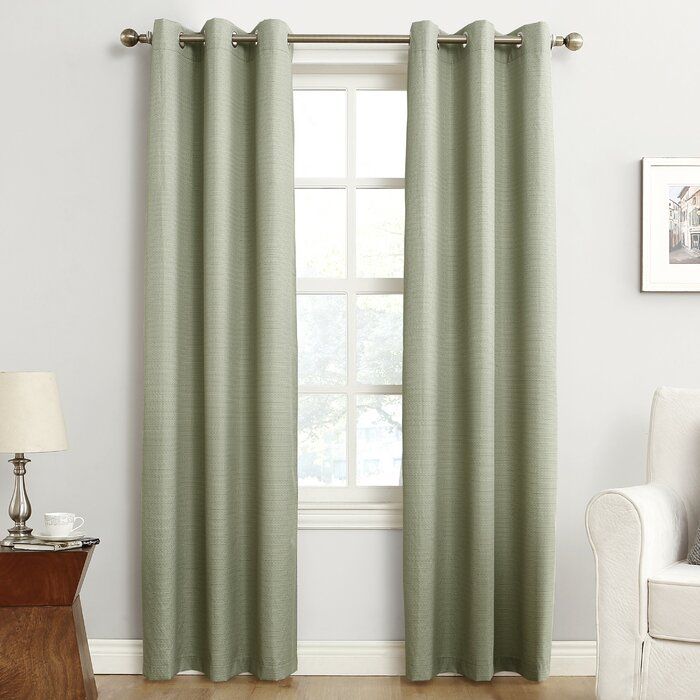 Cooper Textured Solid Blackout Thermal Grommet Single Curtain Panel Inside Cooper Textured Thermal Insulated Grommet Curtain Panels (View 5 of 25)