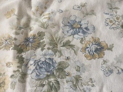 Country Curtain 3 Pc Swag, Pale Blue & Yellow Floral Inside Gray Barn Dogwood Floral Curtain Panel Pairs (View 25 of 25)