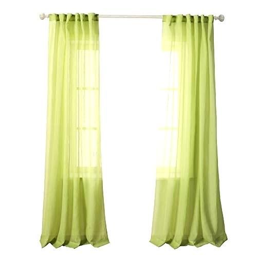 Crushed Sheer Voile Curtains With Erica Sheer Crushed Voile Single Curtain Panels (View 15 of 25)