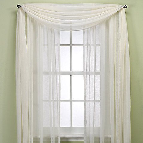 Crushed Voile Sheer Rod Pocket Window Curtain Panel, 144 Throughout Kaylee Solid Crushed Sheer Window Curtain Pairs (View 9 of 25)