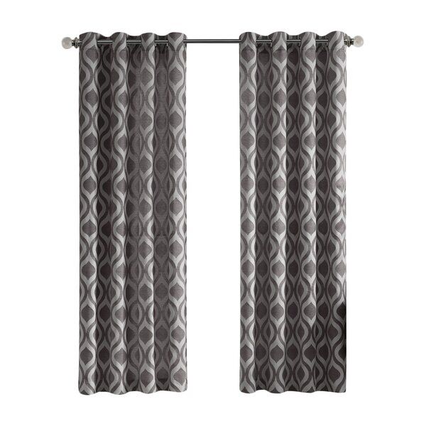 Curtains And Drapes In Ocean Striped Window Curtain Panel Pairs With Grommet Top (View 3 of 25)