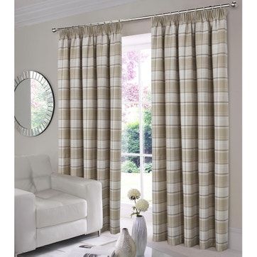 Curtains & Curtain Panels | Plain Curtains | La Redoute With Luxury Collection Faux Leather Blackout Single Curtain Panels (View 17 of 25)