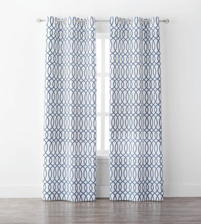 Curtains | Walmart Canada In Geometric Print Textured Thermal Insulated Grommet Curtain Panels (View 21 of 25)