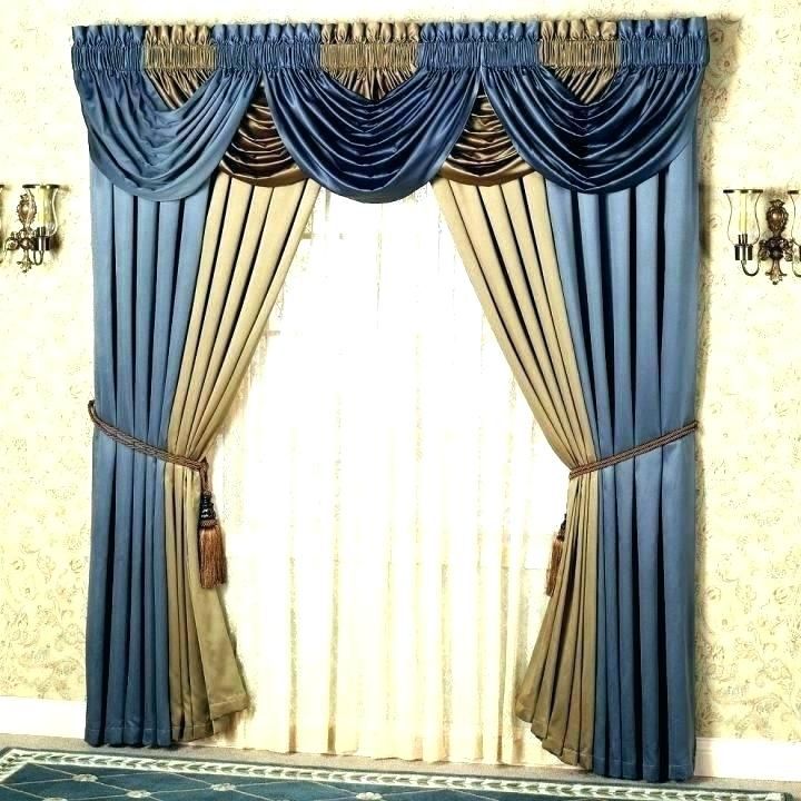 Curtains With Attached Valance Throughout Tulle Sheer With Attached Valance And Blackout 4 Piece Curtain Panel Pairs (View 21 of 25)