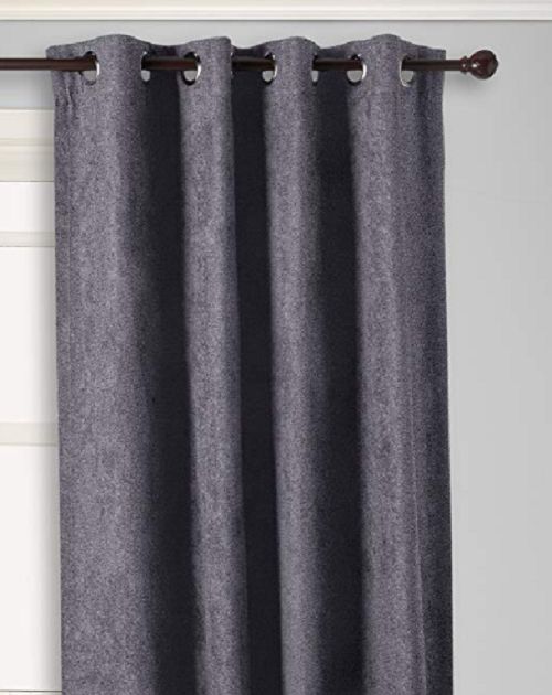 *curtainworks Cameron Microsuede Grommet Top Curtain Panel 50"wx95"l Pewter With Lined Grommet Curtain Panels (View 13 of 25)