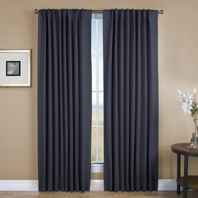 Darby Home Co Sallie Solid Blackout Thermal Rod Pocket Throughout Tacoma Double Blackout Grommet Curtain Panels (View 17 of 25)